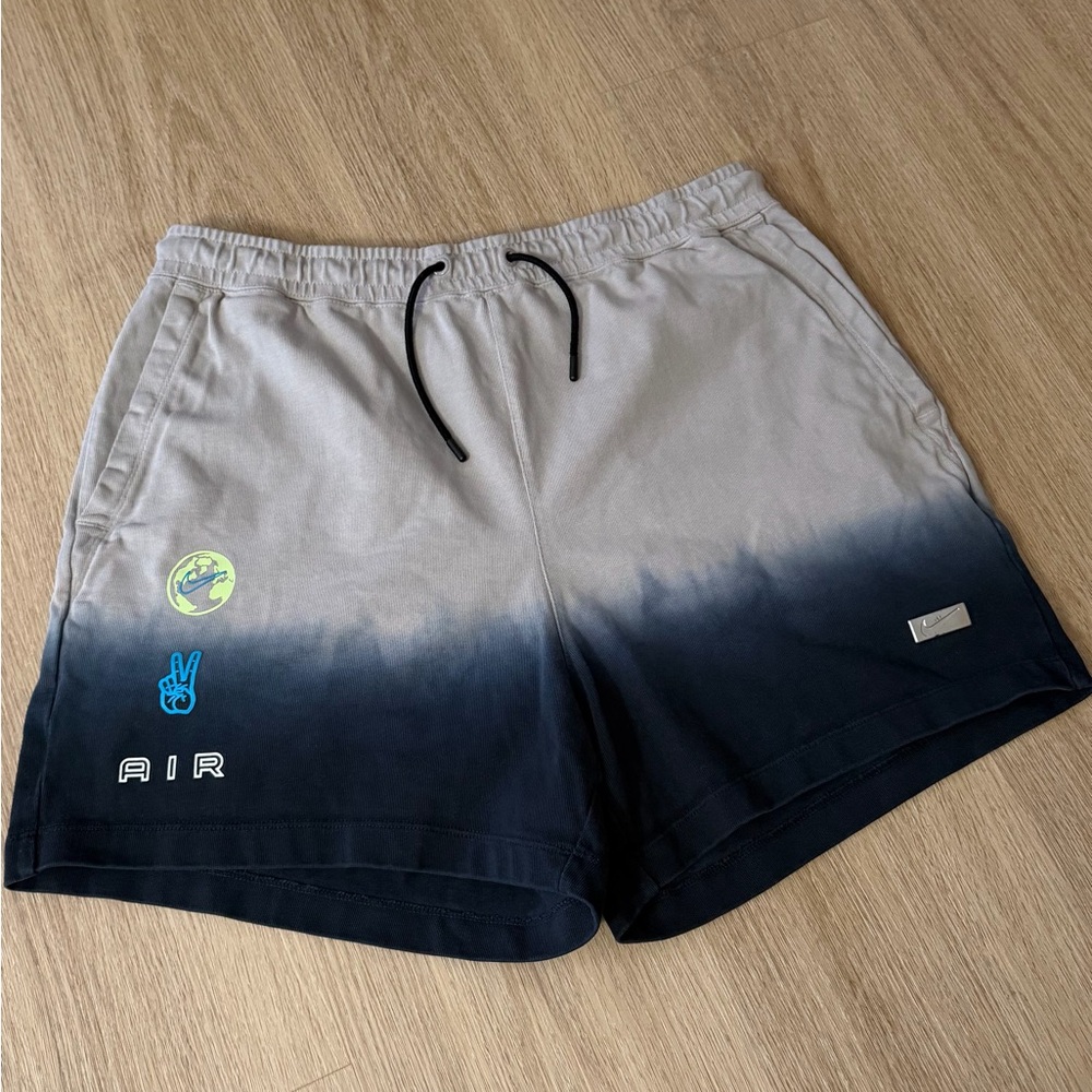 Nike Drawstring Athletic Shorts - Beige with Black Cord